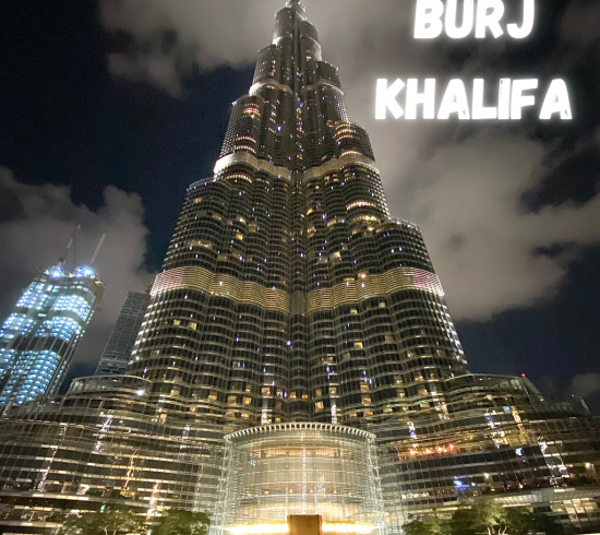 dubai burj khalifa night view